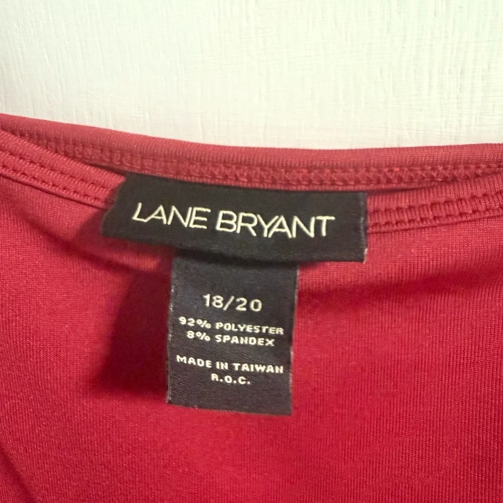 Lane Bryant Plus 18/20 Red Stretch Cami Layering Tank - Picture 2 of 10